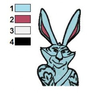 Rise of the Guardians E Aster Bunnymund Embroidery Design